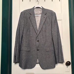 Stafford Blue Linen-Blend Sport Coat